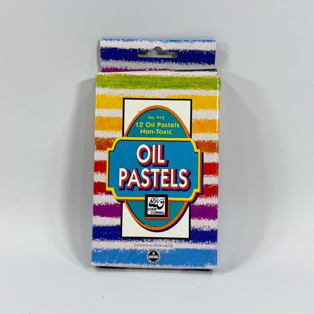 VTG NEW Loew-Cornell Oil Pastels Art Supplies 12 Count Multicolor Drawing Tools - Picture 2 of 10